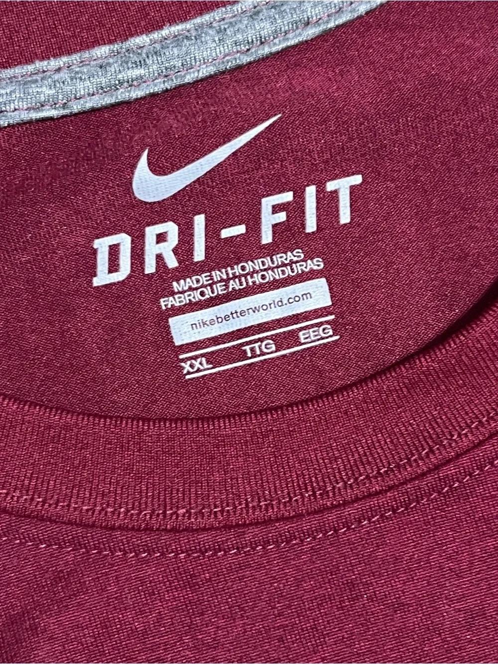 Nike Men’s Short Sleeve Dri-FIT Tee - Burgundy